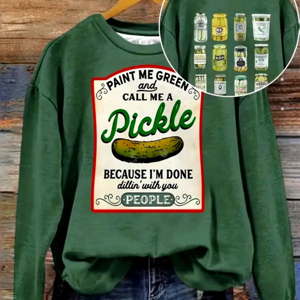 Brand New Dill Pickle Long Sleeve Shirt